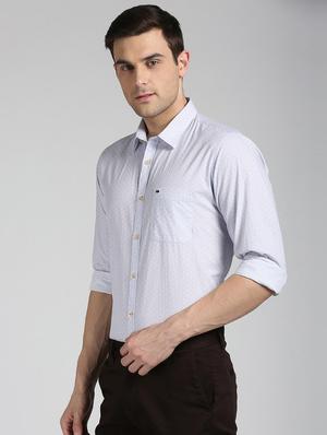 purple printed casual shirt - 15849310 - Standard Image - 2