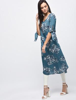 a-line printed kurta - 15850597 - Standard Image - 2
