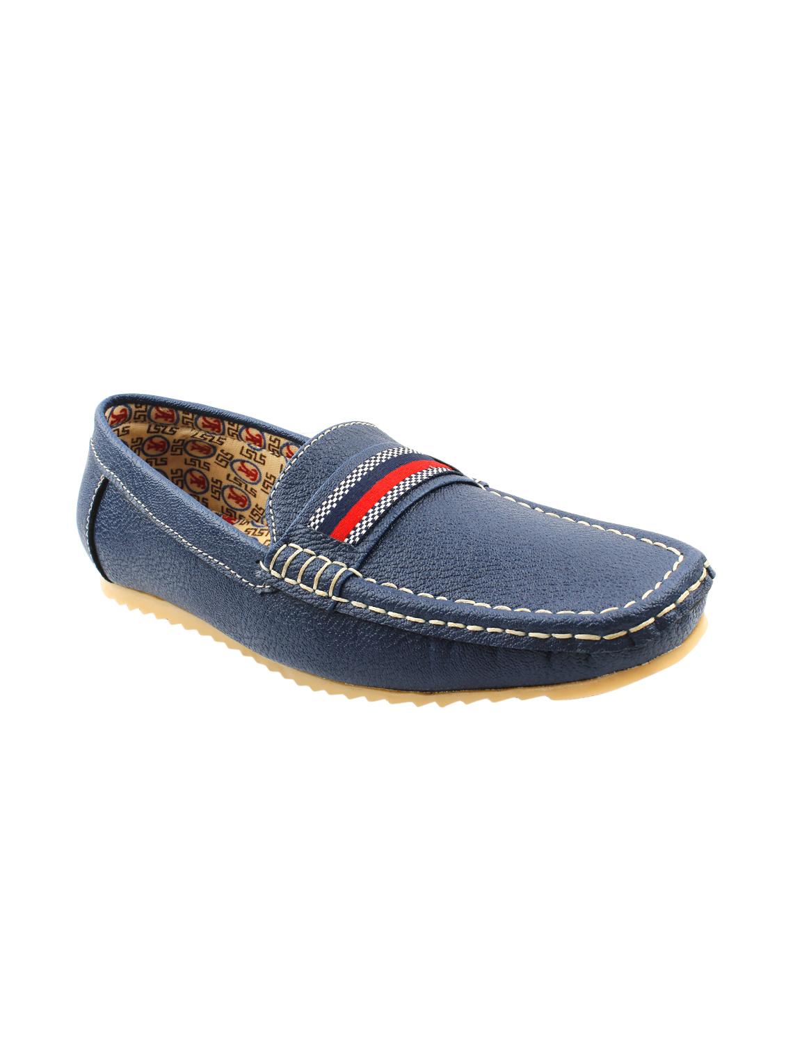 blue synthetic slip on loafers - 15850632 - Zoom Image - 1