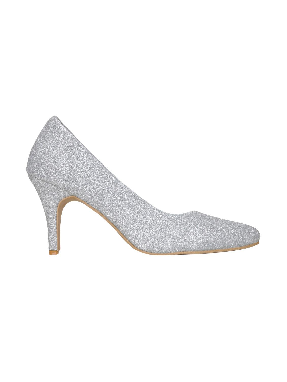 silver slip on pumps - 15850927 - Zoom Image - 2