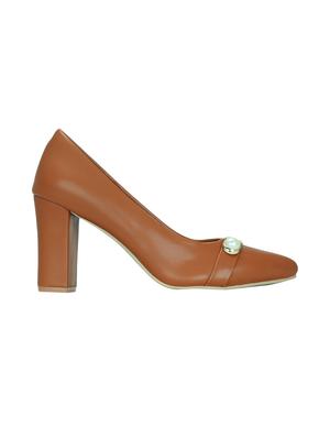 tan slip on pumps - 15850930 - Standard Image - 2