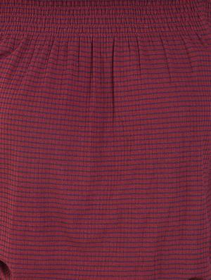 striped off shoulder blouson dress - 15851274 - Standard Image - 4