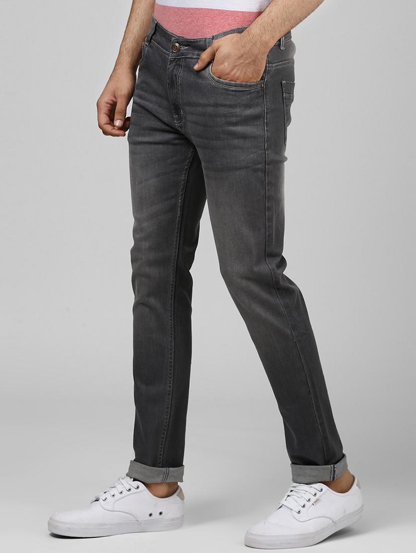 grey cotton washed jeans - 15851554 - Zoom Image - 2