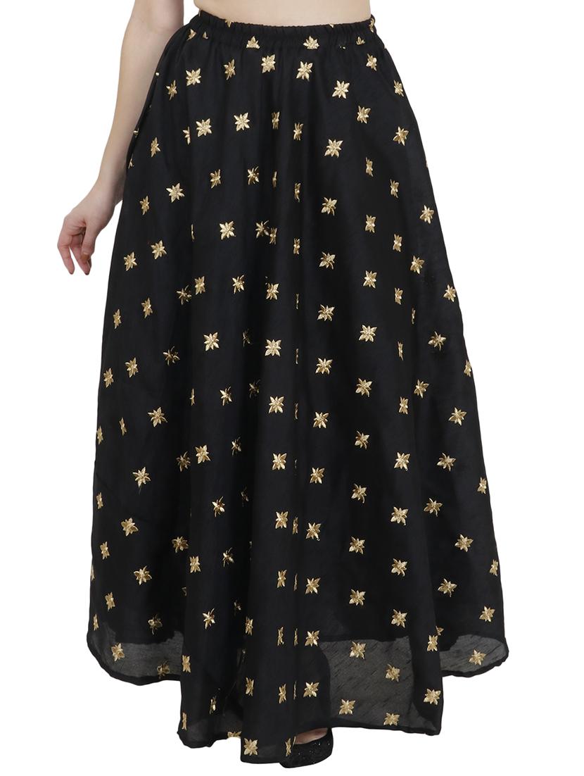 Zari embroidered flared skirt - 15851580 - Zoom Image - 1