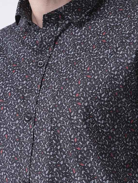 black printed casual shirt - 15851877 - Zoom Image - 5