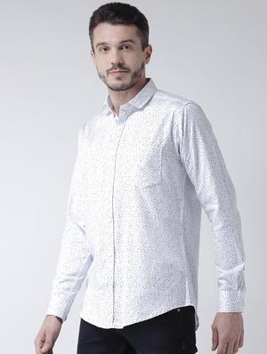 white printed casual shirt - 15851878 - Standard Image - 2