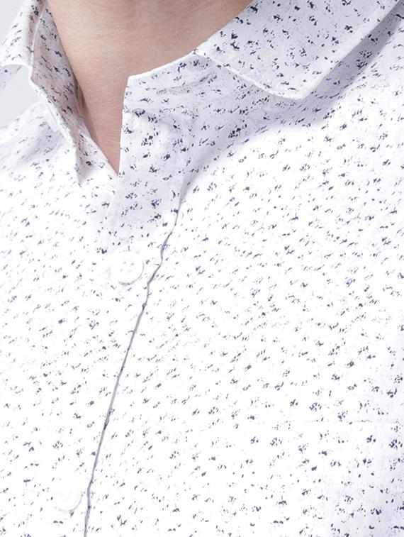 white printed casual shirt - 15851878 - Zoom Image - 5