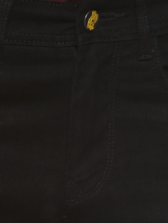 black denim plain jeans - 15852025 - Zoom Image - 4
