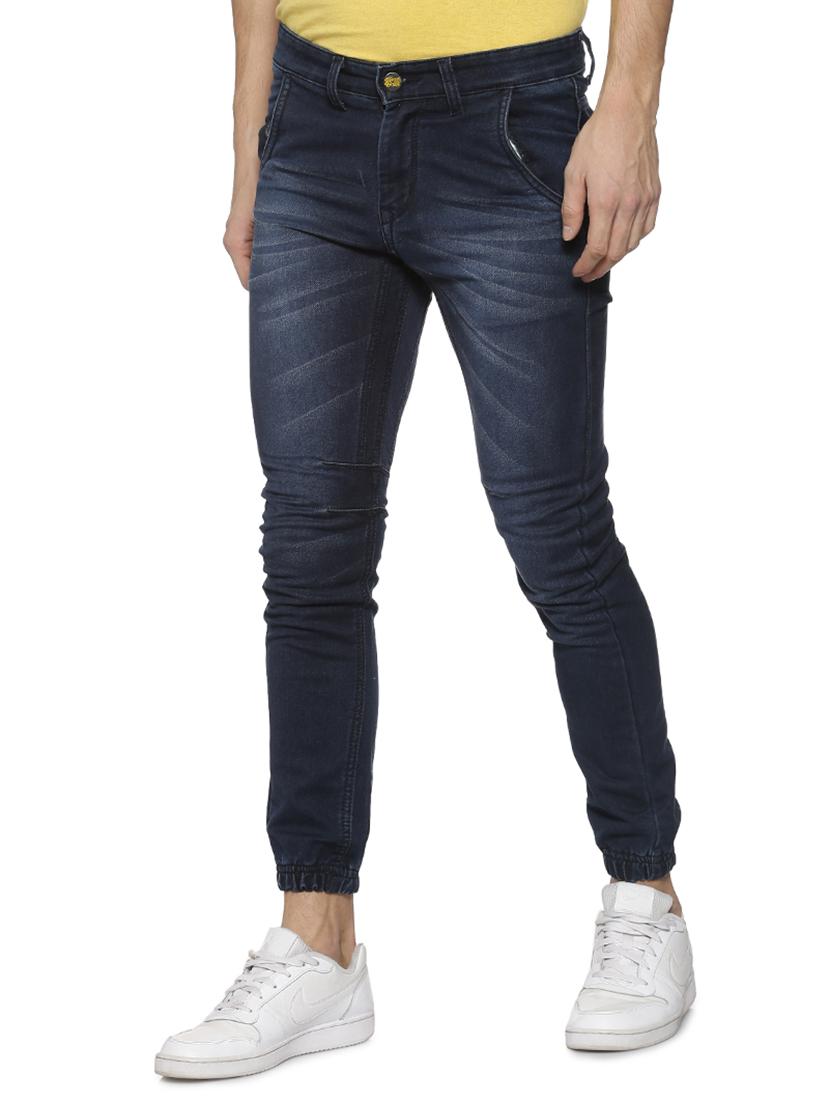 dark blue denim jogger - 15852026 - Zoom Image - 1