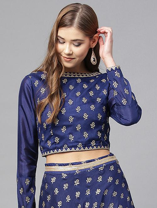 foil printed blouse - 15852430 - Standard Image - 1