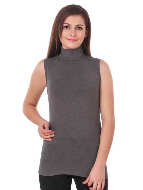 turtle neck sleeveless top - 15852574 - Standard Image - 1