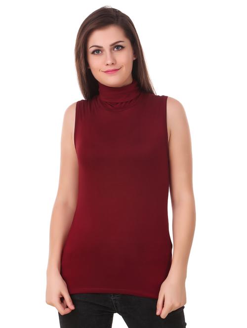 turtle neck sleeveless top - 15852579 - Standard Image - 1