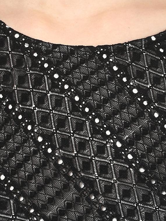 tie up waist laced asymmetric dress - 15853387 - Zoom Image - 4
