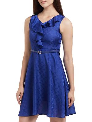 ruffled floral flared dress - 15853425 - Standard Image - 2