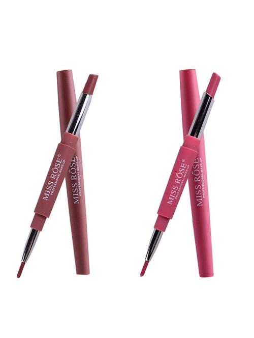 miss rose combo of 2 lip liner plus lipsticks( shade 1 and 3) - 15853781 - Standard Image - 1
