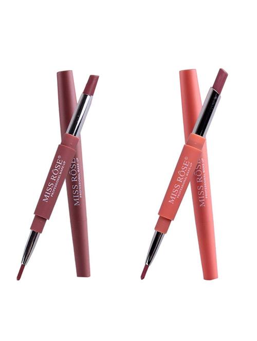 miss rose combo of 2 lip liner plus lipsticks( shade 1 and 7) - 15853785 - Standard Image - 1