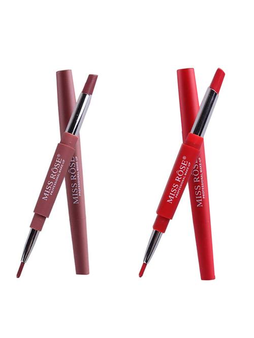 miss rose combo of 2 lip liner plus lipsticks( shade 1 and 8) - 15853786 - Standard Image - 1