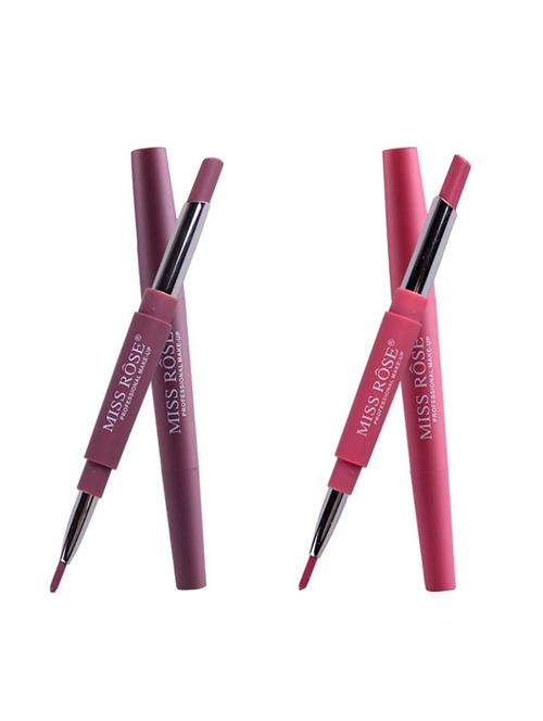 Miss Rose Combo of 2 Lip LineMiss Rose Set of 2 Lip Liner Plus Lipsticksr Plus Lipsticks( Shade 2 and 3) - 15853788 - Standard Image - 1