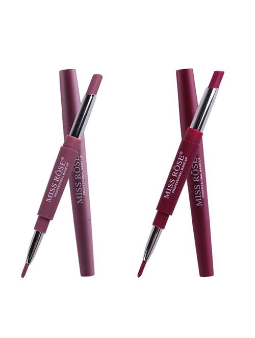 miss rose combo of 2 lip liner plus lipsticks( shade 2 and 5) - 15853790 - Standard Image - 1