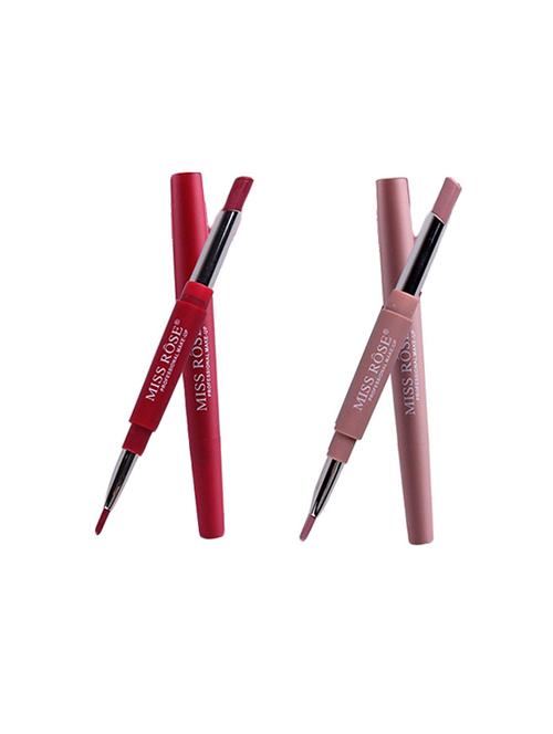 miss rose combo of 2 lip liner plus lipsticks( shade 4 and 6) - 15853802 - Standard Image - 1
