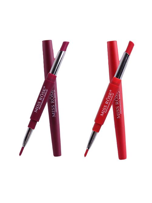 miss rose combo of 2 lip liner plus lipsticks( shade 5 and 8) - 15853808 - Standard Image - 1