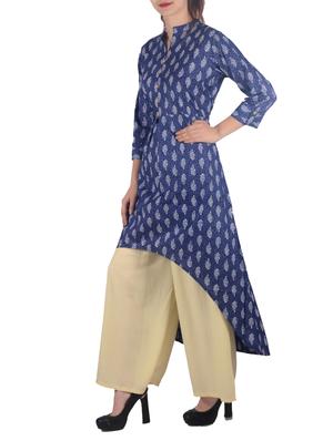 printed high-low kurta - 15853878 - Standard Image - 2