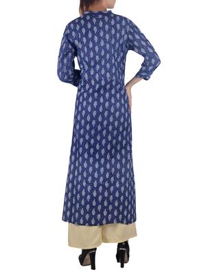 printed high-low kurta - 15853878 - Standard Image - 3