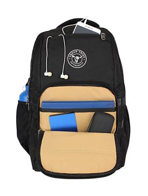 black polyester backpack - 15854139 - Standard Image - 3