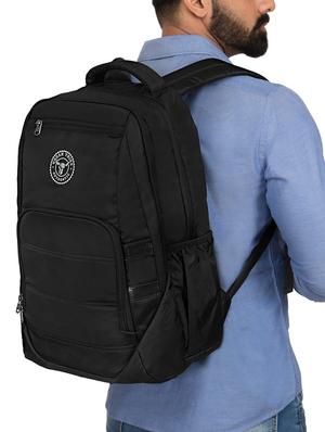black polyester backpack - 15854139 - Standard Image - 5