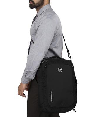 black polyester backpack - 15854145 - Standard Image - 5