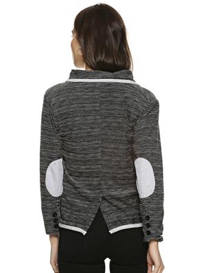 binding detail back slit blazer - 15854321 - Standard Image - 3