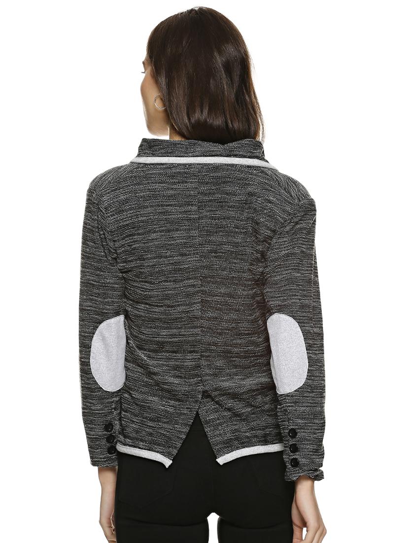 binding detail back slit blazer - 15854321 - Zoom Image - 3