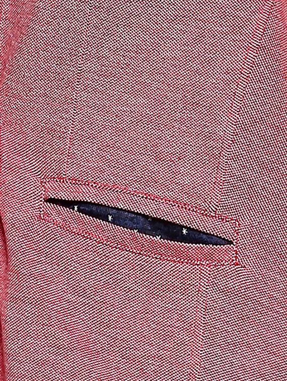 elbow patch side slit blazer - 15854324 - Zoom Image - 4