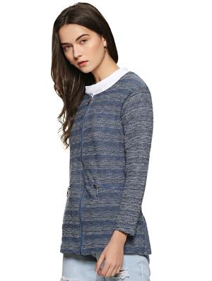 back slit zip up jacket - 15854327 - Standard Image - 2