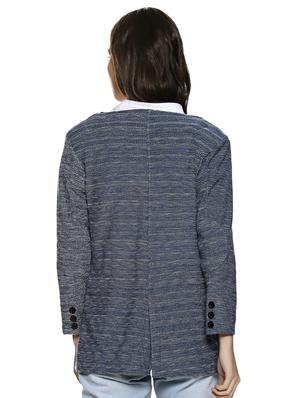 back slit zip up jacket - 15854327 - Standard Image - 3