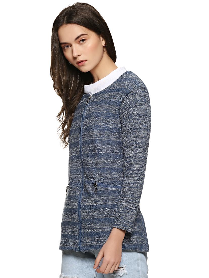 back slit zip up jacket - 15854327 - Zoom Image - 2