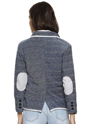 binding detail back slit blazer - 15854328 - Standard Image - 3