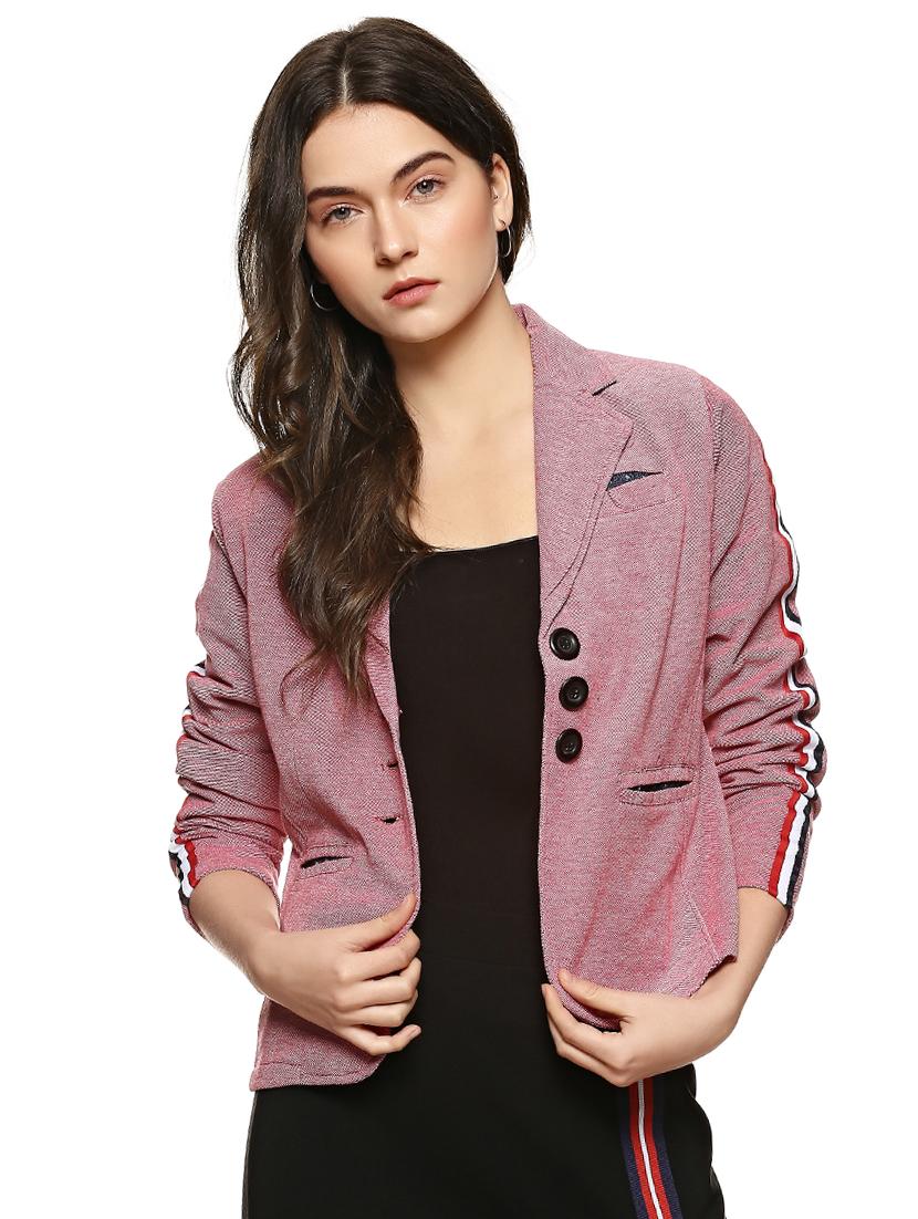 elbow patch side taped blazer - 15854329 - Zoom Image - 1