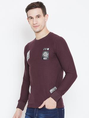 brown front print t-shirt - 15854352 - Standard Image - 2