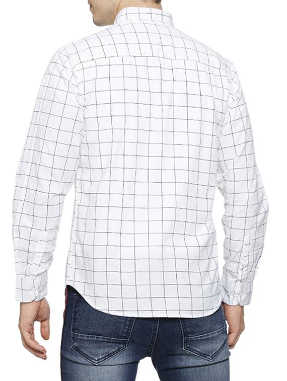 white checkered casual shirt - 15854369 - Zoom Image - 3