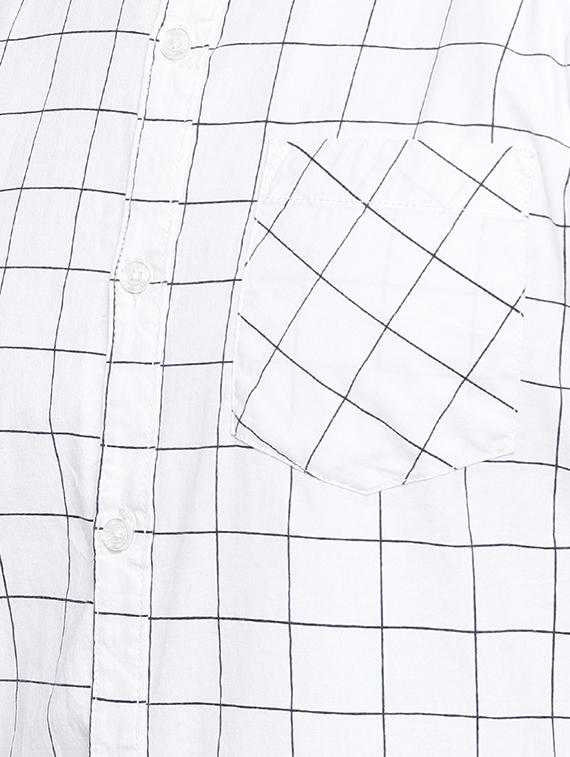 white checkered casual shirt - 15854369 - Zoom Image - 4