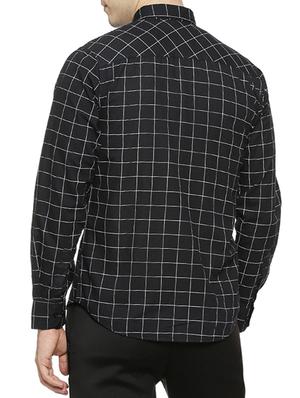black checkered casual shirt - 15854370 - Standard Image - 3