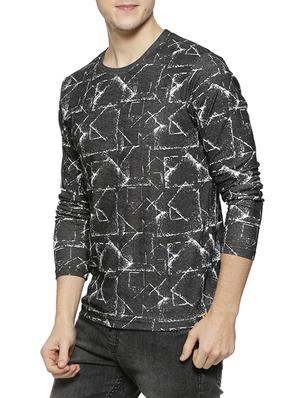 grey all over print t-shirt - 15854379 - Standard Image - 2