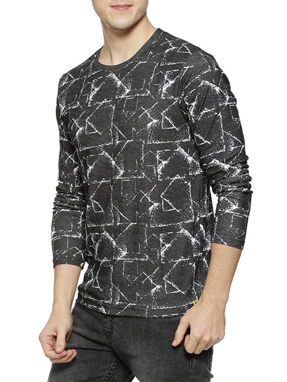 grey all over print t-shirt - 15854379 - Zoom Image - 2