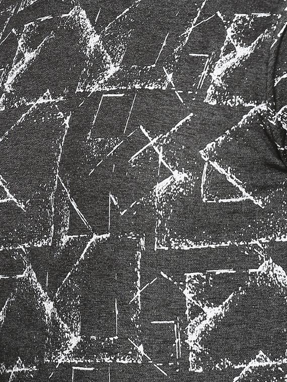 grey all over print t-shirt - 15854379 - Zoom Image - 4