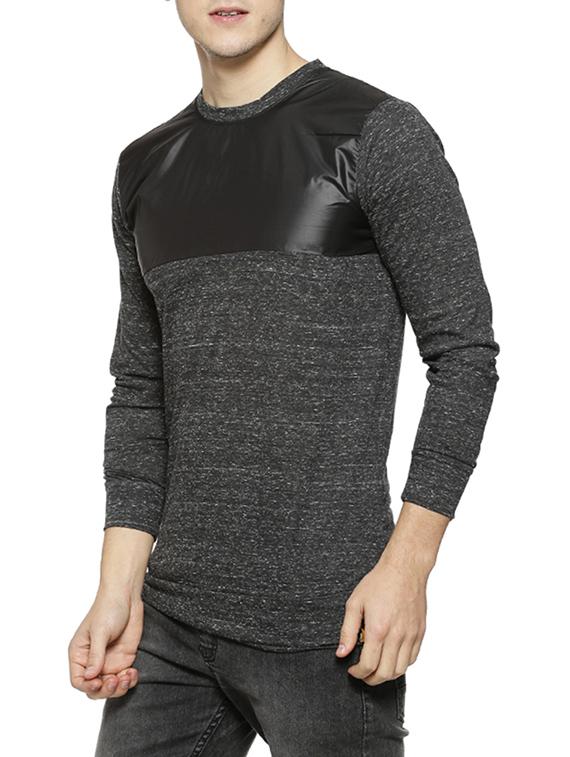 grey cut & sew t-shirt - 15854380 - Zoom Image - 1
