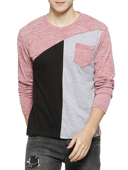 multi colored cut & sew t-shirt - 15854396 - Standard Image - 1
