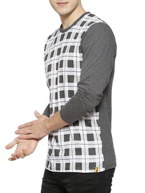 grey checkered tshirt - 15854397 - Standard Image - 2