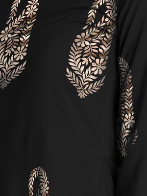 foil print a-line kurta - 15854744 - Standard Image - 4