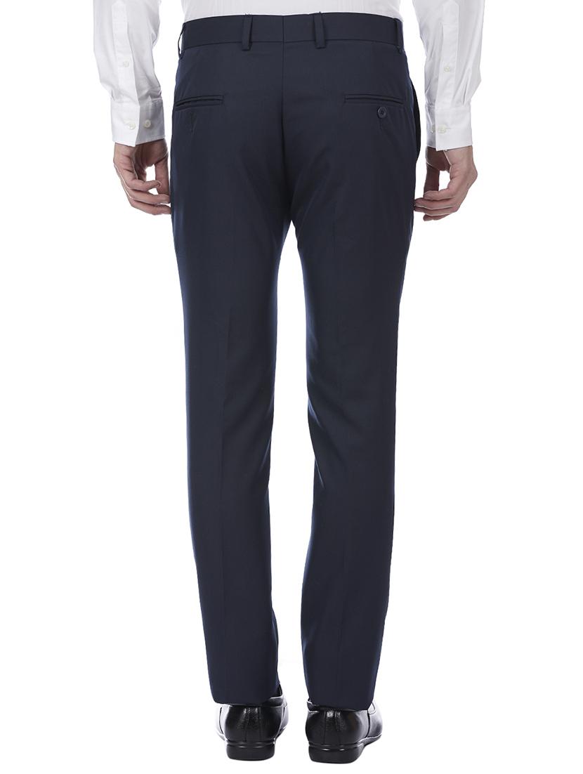 grey cotton flat front formal trouser - 15854985 - Zoom Image - 3